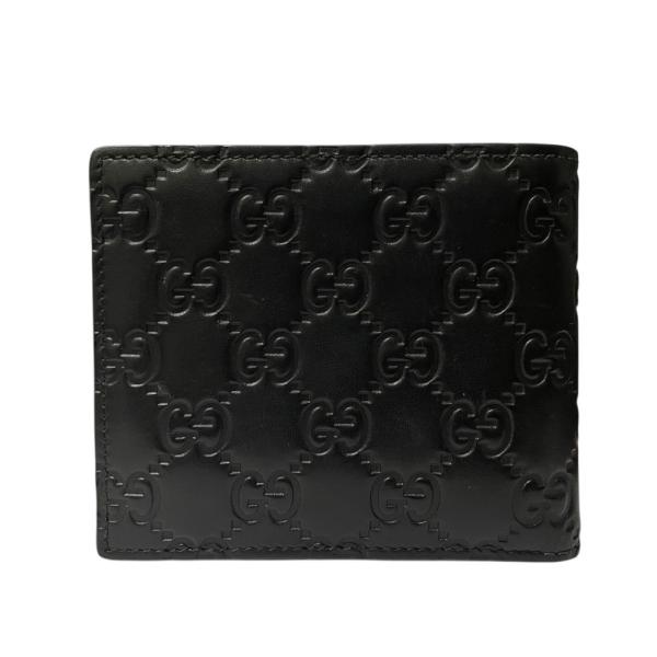 GUCCI（グッチ） 美品 GGシマ レザー 二つ折り財布 コンパクト