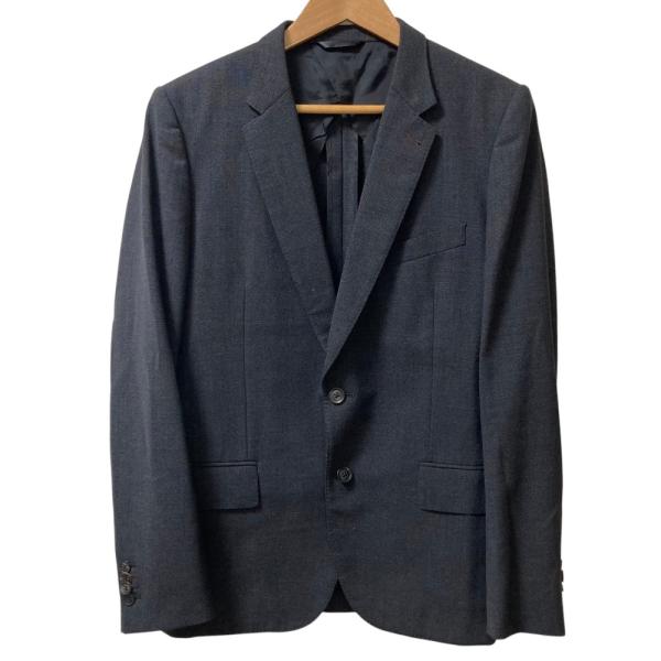 Paul Smith ポールスミス ジャケット サイズ:L メランジ スウェット 2B テーラードジャケット グレー 日本製 アウター ブレザー 上着【メンズ】【中古】 Paul Smith（ポール・スミス） 美品 メランジ 2B テーラードジャケット