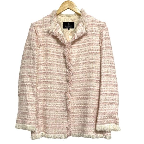 LANVIN COLLECTION 美品 ランバンコレクション ラメツイード ノー