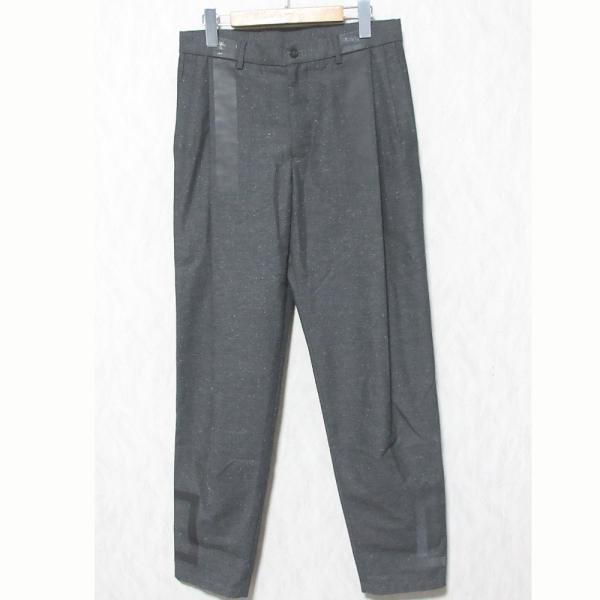 良品 EMPORIO ARMANI エンポリオアルマーニ リフレクター付き スラックスパンツ U1P84N U1190 46 グレー メンズ 古着 中古 USED EMPORIO ARMANI 良品 エンポリオアルマーニ リフレクター付き