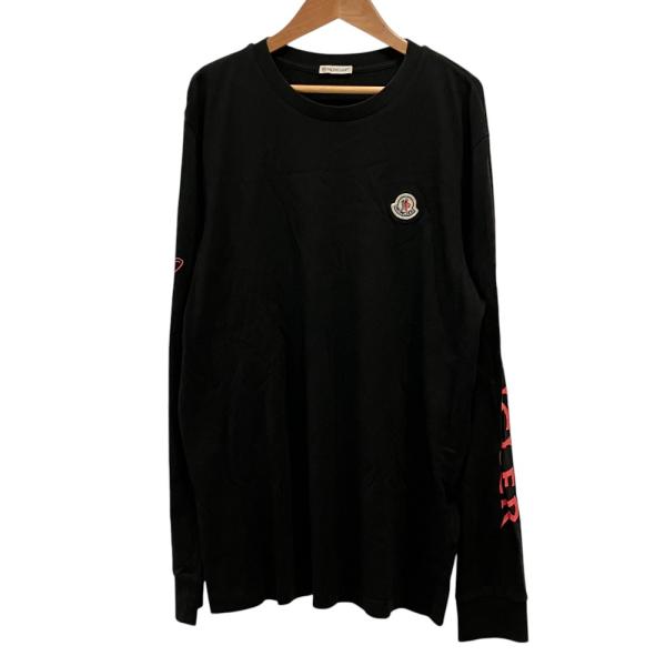 MONCLER（モンクレール） 美品 LS TSHIRT 袖ロゴプリント ワッペン T