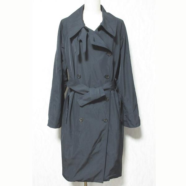 割引Yves Saint Laurent トレンチコート ネイビー 38/48 Yves Saint Laurent（イヴ・サンローラン） 美品 裏地レオパード柄