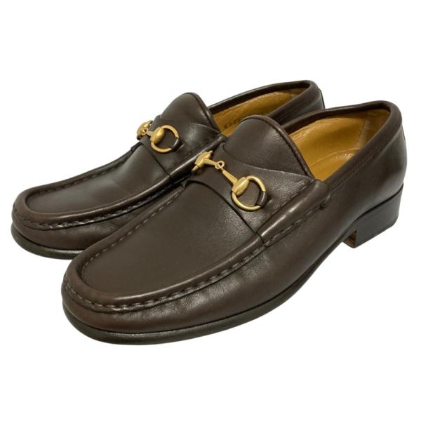 GUCCI（グッチ） 美品 レザー ホースビットローファー シューズ サイズ