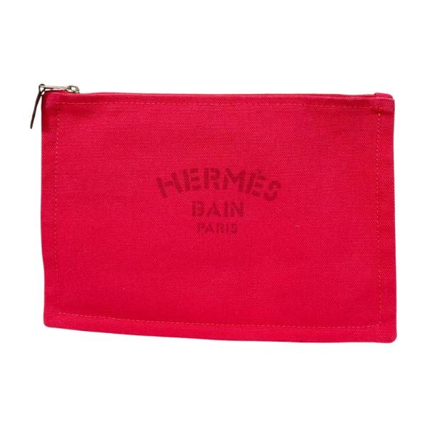 HERMES エルメス チノパン レディース 【古着】【中古】 HERMES（エルメス） 美品 BAIN ヨッティング PM ポーチ ピンク