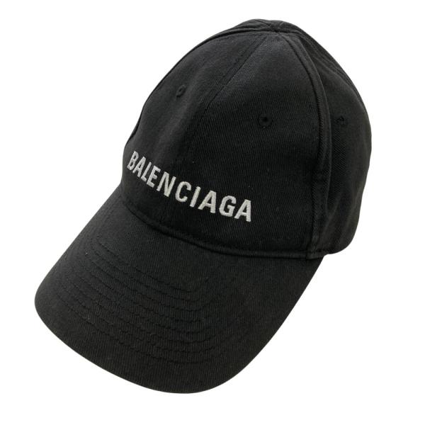 BALENCIAGA（バレンシアガ） 美品 ロゴ刺繍 キャップ 帽子 Lサイズ