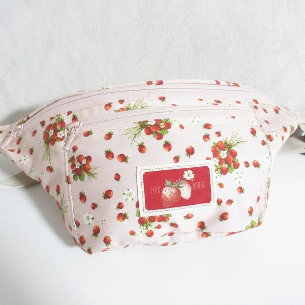 PINK HOUSE（ピンクハウス） 美品 イチゴプリント キャンバス ボディ