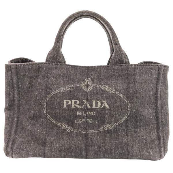 PRADA カナパL デニム　トートバッグ　美品 PRADA（プラダ） 美品 カナパ デニム 2way トートバッグ 1BG439