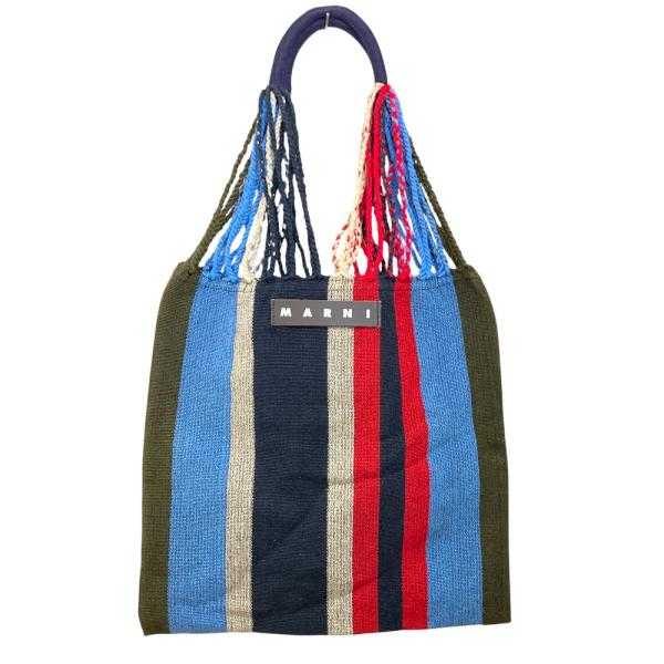 【極上美品✨】マルニ マーケット ハンモックバッグ トートバッグ マルチカラー MARNI（マルニ） 美品 マーケット ハンモックバッグ トートバッグ
