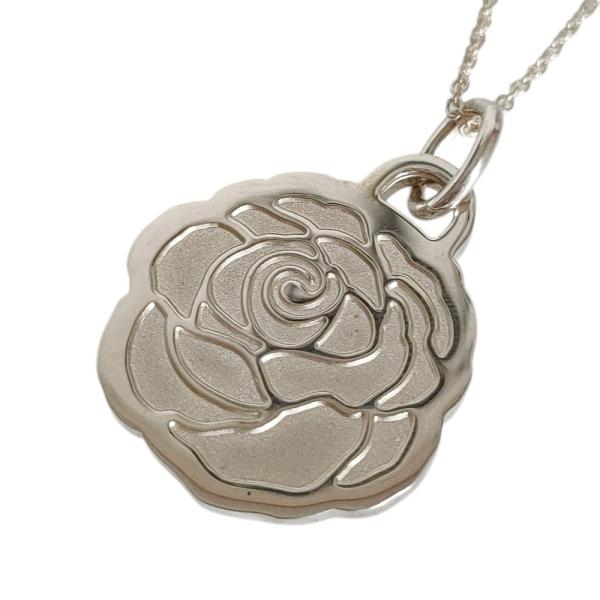 Tiffany & Co. シルバー花モチーフネックレス TIFFANY&Co.（ティファニー） 美品 TIFFANY&Co 925 GO WOMEN 2017 バラ