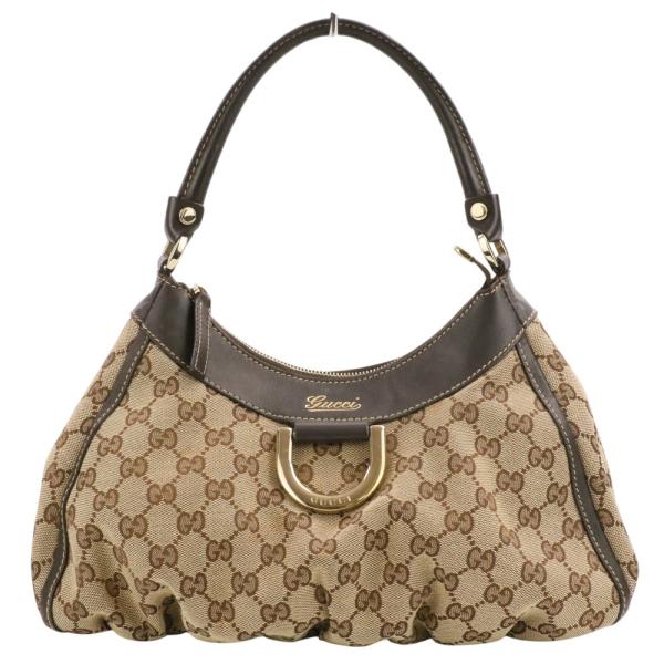 GUCCI グッチ GGキャンバス ハンドバッグ 正規品 GUCCI（グッチ） 良品 アビーライン GGキャンバス ショルダーバッグ