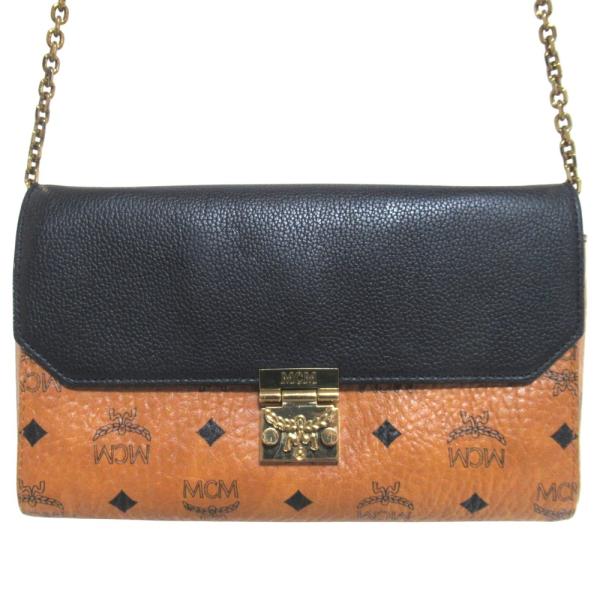 MCM レザー　ハンドバッグ　美品 MCM（エムシーエム） 良品 ヴィセトス 2way チェーンショルダーバッグ