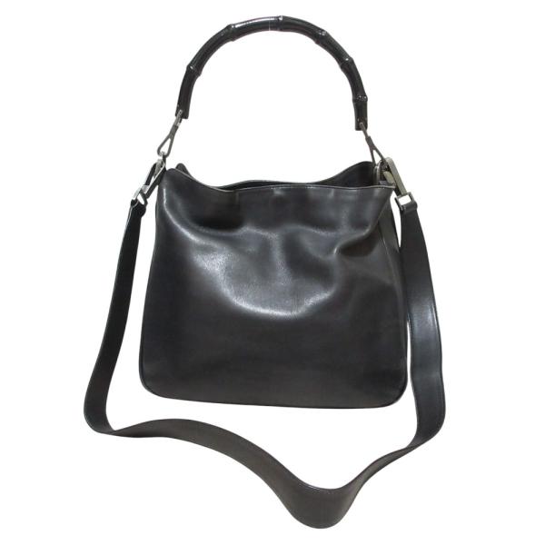 GUCCI（グッチ） バンブーハンドル レザー 2way ハンドバッグ