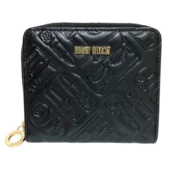 マリークワント　財布 MARY QUANT（マリークヮント） 良品 マリークワント レザー ラウンド