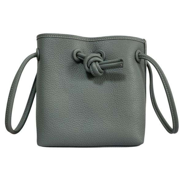 VASIC BOND MINIハンドバッグ ブルーグレー VASIC（ヴァジック） 新品同様 BOND mini ボンドミニ レザー