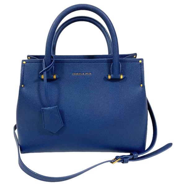 ❤️4点セット❤️ CHARLES & KEITH ハンドバッグ ブルー 2way CHARLES ＆ KEITH（チャールズ&キース） 美品 CHARLES & KEITH 2WAY