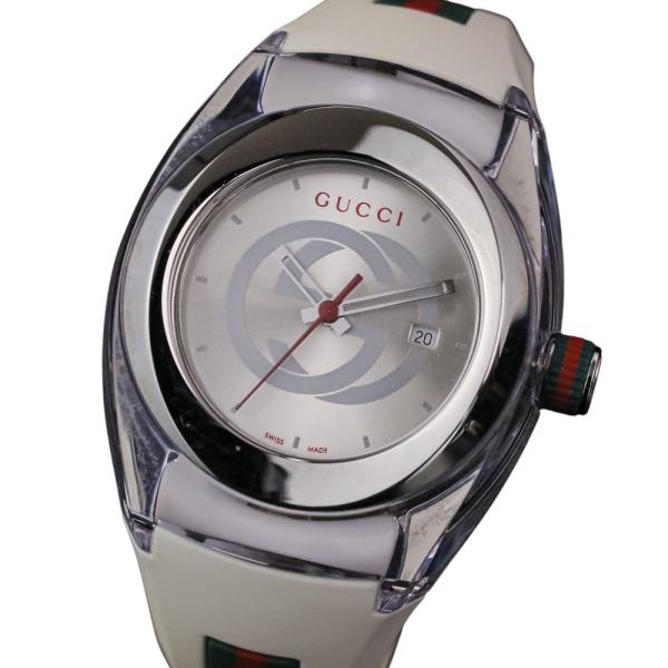 GUCCI 腕時計 クォーツ 7200L 新品電池交換済み インターロッキング GUCCI（グッチ） 美品 シンク インターロッキングG 腕時計 ウォッチ