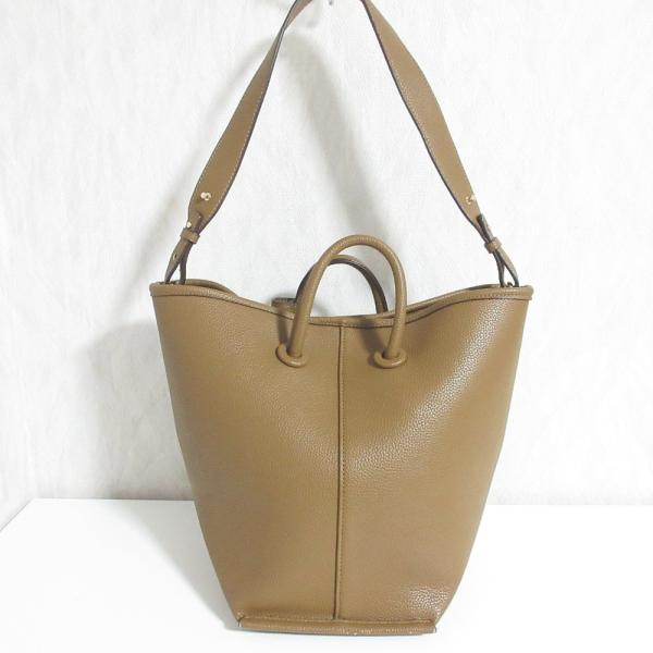 ＜中古美品＞ Ryu／2Wayレザーショルダーボディバッグ（グリーン） green label relaxing（グリーンレーベルリラクシング） 美品