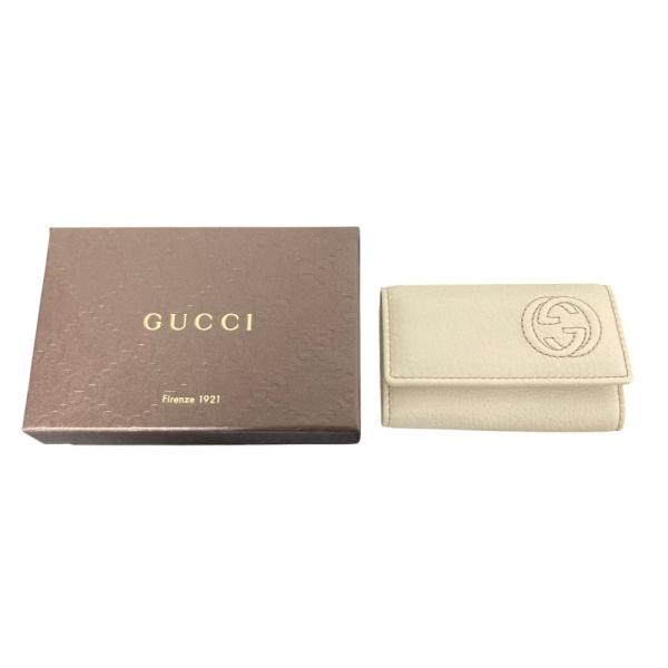 GUCCI（グッチ） 新品同様 ソーホー インターロッキングG レザー 6連