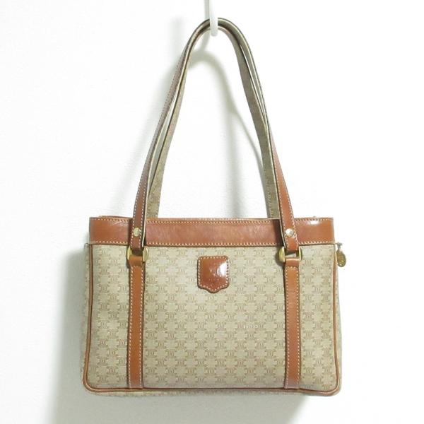 CELINE（セリーヌ） マカダム PVC レザー トートバッグ ハンドバッグ
