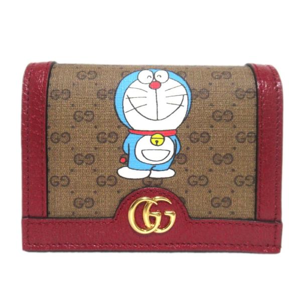 グッチ ドラえもん コラボ 美品 ミニGGスプリーム 二つ折り財布 647788 kigaeru_471626003045