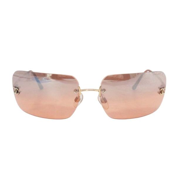 CHANEL（シャネル） 美品 4017 ココマーク リムレス サングラス ミラー