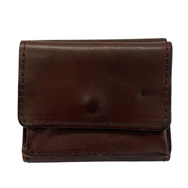 良品 BORSACASA ボルサカーサ レザー 三つ折り財布 ウォレット