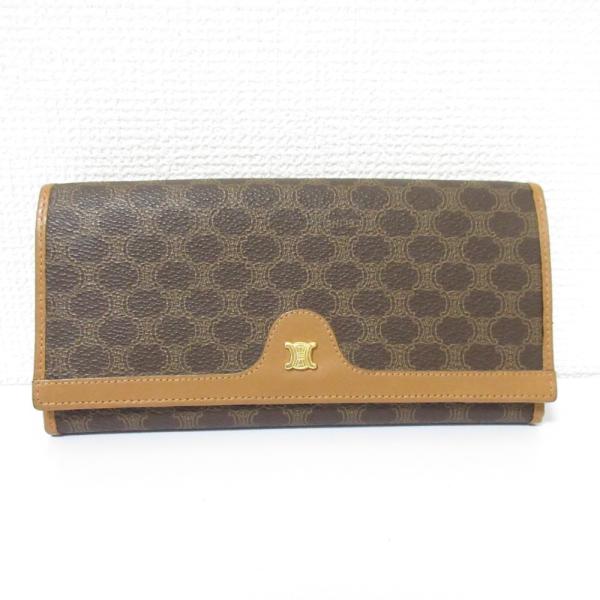 CELINE（セリーヌ） ヴィンテージ マカダム柄 PVC レザー がま口