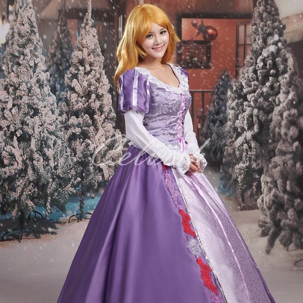 ラプンツェル 風 パーティー ドレス ドレス ディズニー クリスマス コスプレ ドレス プリンセスドレス 結婚式 コスプレ衣装 パーティー Cl 2923d025 Cl 2923d025 Celvish