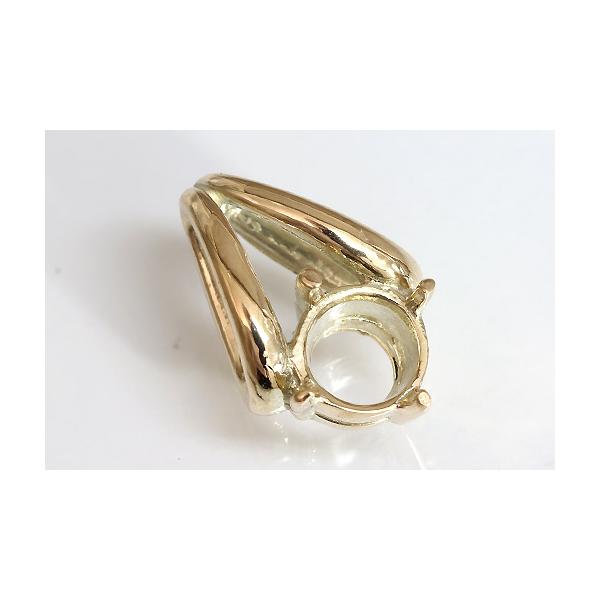 サンプル！K10YG空枠ですこの枠にはラウンドカット　φ5.0ミリ（誤差0.3ミリ）のルースを留めることが出来ます。○ルース形状：ラウンドカット○ルースサイズ：φ5.0ミリ○素材：選択して下さい。○重量：約0.8グラム※メール便不可枠をご購...