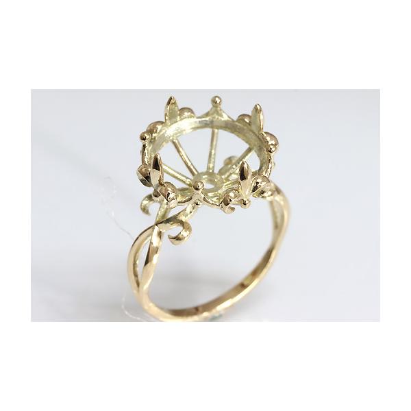 サイズ限定、Ｋ10ＹＧ製の空枠ですこの枠にはラウンドカットの直径１２ミリ（誤差0.2ミリ）のルースを留めることが出来ます。○ルース形状：ラウンドカット○ルースサイズ：φ12.0ミリ○素材：K10YG○重量：約2.8グラム(#13)○要リング...