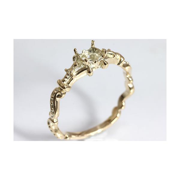 サイズ限定、Ｋ10ＹＧ製の空枠ですこの枠にはラウンドカットの直径 5.0ミリ（誤差0.3ミリ）のルースを留めることが出来ます。○ルース形状：ラウンドカット○ルースサイズ：5.0ミリ○素材：K10YG○重量：約1.8グラム(#14)※メール便...