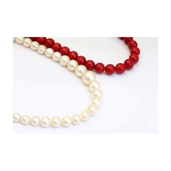 ■真珠などのネックレスの糸替えをいたします。（５０センチ以内）基本的に宝飾専用ワイヤーを使用いたします。ワイヤーは絹糸や木綿糸に比べて強度があり、型くずれしにくいと言う長所があります。２連、３連ネックレスやロングネックレスは価格が変更になり...