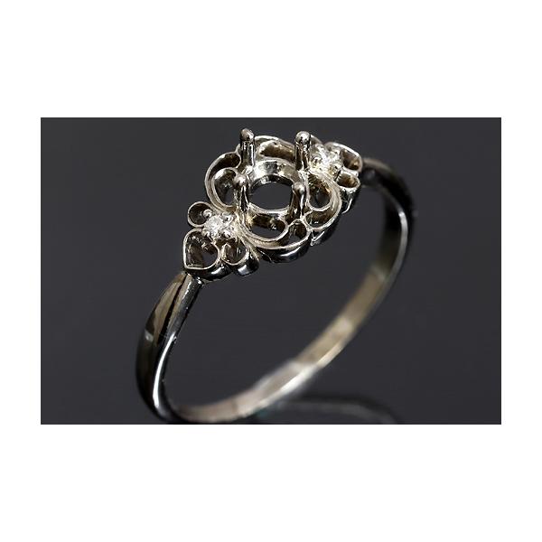 ＃8〜＃11限定！サンプルダイヤ入り空枠ですこの枠にはラウンドカット　4.0ミリ（誤差0.3ミリ）のルースを留めることが出来ます。○ルース形状：ラウンドカット用○ルースサイズ：直径 4.0ミリ○素材：シルバー９２５○ダイヤモンド : 0.0...