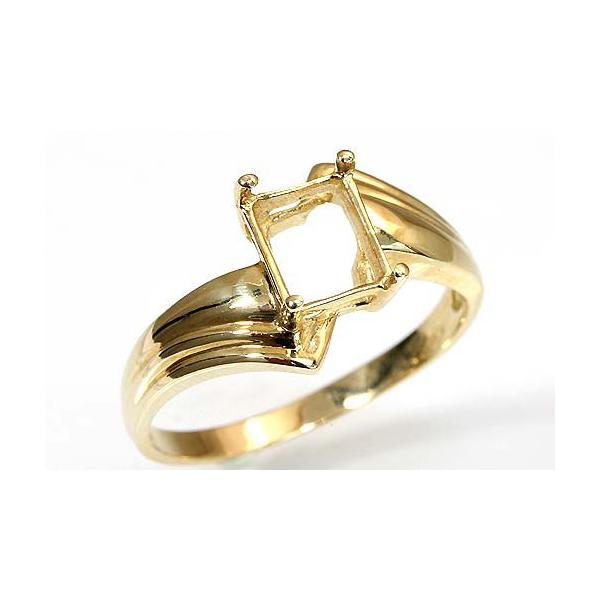 すっきりとしたラインで、ルースをよりシャープにみせてくれるデザインの空枠です。この枠にはスクエア 8ミリ×6ミリ（誤差0.2ミリ）のルースを留めることが出来ます。○ルース形状：スクエア○ルースサイズ：8ミリ×6ミリ○素材：10金 ○重量：約...