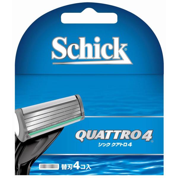 Schick(シック) シック クアトロ4 4枚刃 替刃 (4コ入) 髭剃り カミソリ