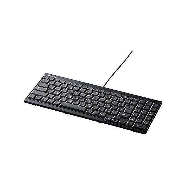 バッファロー BUFFALO USB接続 有線スリムキーボード ブラック