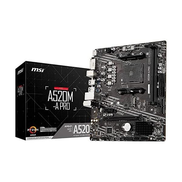 他サイト： MSI マザーボードA520M-A PRO 【Ryzen 5000シリーズ (AM4)対応】 Micro ATX [AMD A520搭載] MB51の商品画像