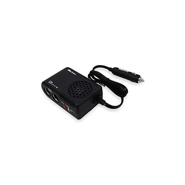 他サイト： メルテック(meltec) DCDCコンバーター 15A 24V車に12V車用カー用品使用可能 USB2口付ブラック E-106の商品画像