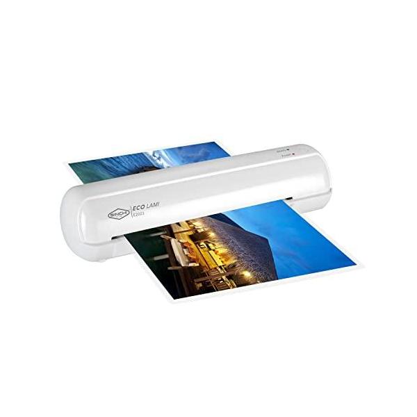 他サイト： SINCHI 高性能ラミネーター A4対応 75-100μm（薄紙・厚紙対応）名刺・写真・はがき対応｜初心者でも簡単操作｜詰まり防止レバー搭載・ヒーの商品画像