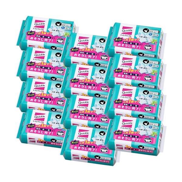 他サイト： クイックル 【ケース販売】トイレ トイレ用洗剤 詰替用 20枚×12個の商品画像