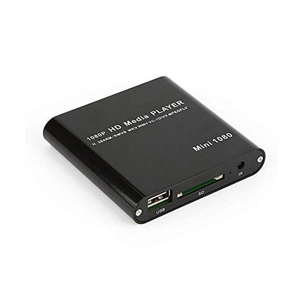 他サイト： 超ミニサイズマルチメディアプレーヤー ブラック HDMI端子搭載 簡単接続 SDカード・USBメモリー再生可 HDD接続可 FMTHDMD2002の商品画像