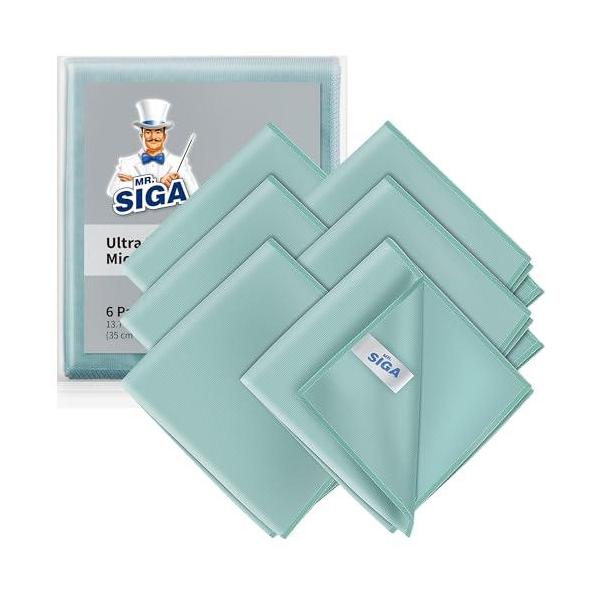 他サイト： MR.SIGA ガラス用ウルトラファインマイクロファイバークロス 約35×40cmの商品画像