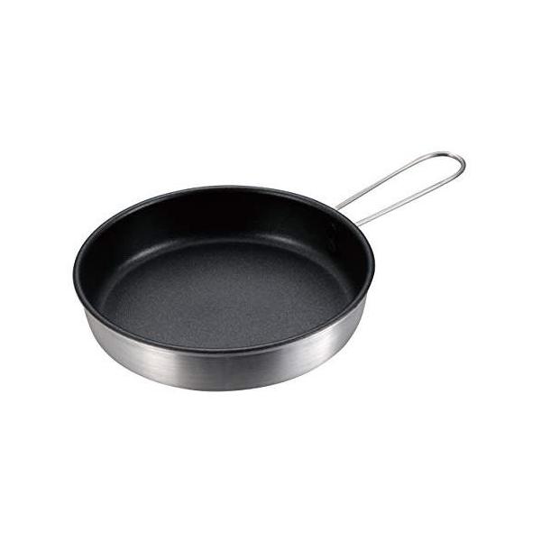 他サイト： キャプテンスタッグ(CAPTAIN STAG) バーベキュー フライパン 鍋 ふっ素樹脂加工 アルミ製 折りたたみ式ハンドル たためるミニパン 16の商品画像