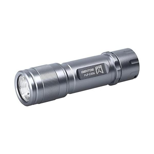 他サイト： GENTOS(ジェントス) LED 懐中電灯 【明るさ350ルーメン/実用点灯6時間/耐塵/防滴】 単4形電池3本使用 閃シリーズ FLP-2306の商品画像