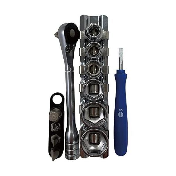 mignonページ SIGNET(シグネット) 13点組 1/4差込 52ギア ミニラチェットハンドル