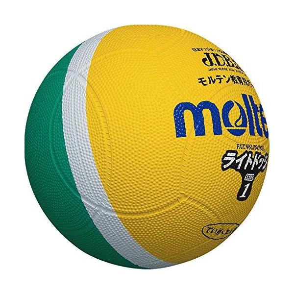 他サイト： モルテン(molten) ドッジボール ライトドッジ 軽量1号球 黄×緑 SLD1MLの商品画像