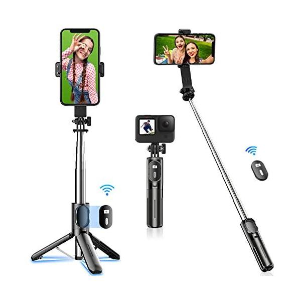 自撮り棒 【業界初売りミニ、安定モデル】スマホスタンド 三脚 スマホ