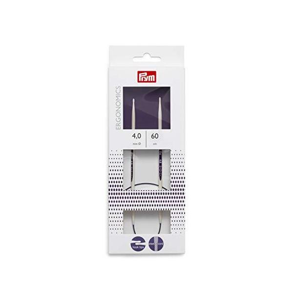 プリム(Prym) エルゴノミック 輪針 60cm 4.0mm PRM215604 : 黄色い
