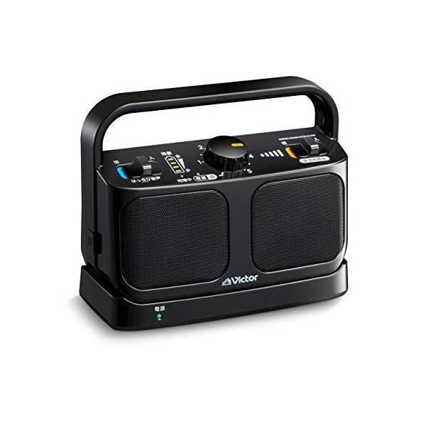 【中古】「非常に良い」JVCケンウッド Victor SP-A900-B 手元テレビスピーカー ワイヤレス ブラック みみ楽シリーズ 簡単操作 軽量 生活防水 連続20h再生 ヘッドホン端子接続可 JVCケンウッド Victor SP-A900-B 手元テレビスピーカー ワイヤレス
