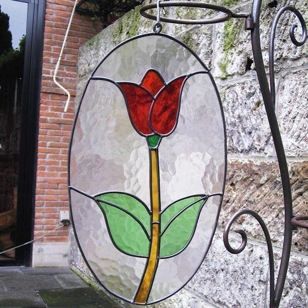ステンドグラス 02 チューリップ楕円 アンティーク風インテリア おしゃれ かわいい ジャービス商事 Invest Gov Md Index Php